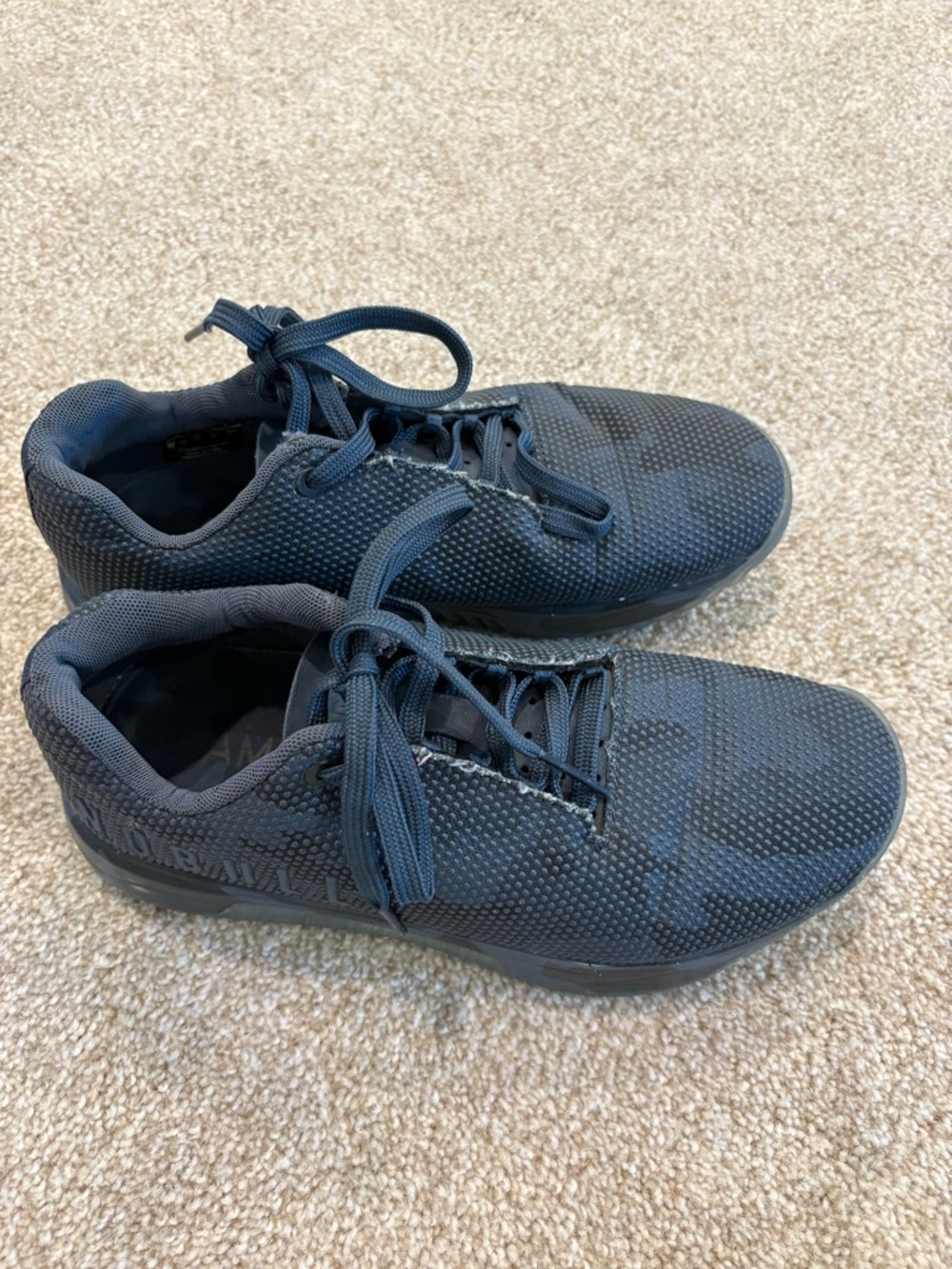 NOBULL blue camo trainer shoes size 8 women